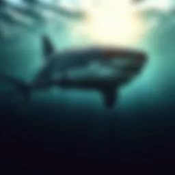 Geographical distribution map of great white sharks