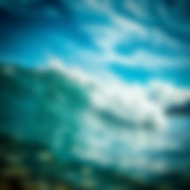 Marine Ecosystem and Temperature Dynamics Illustration of marine ecosystem resilience affected by sea temperatures