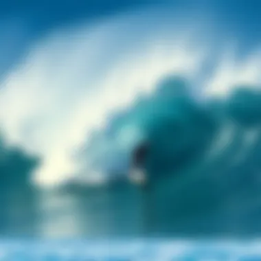 Wave dynamics during surfing