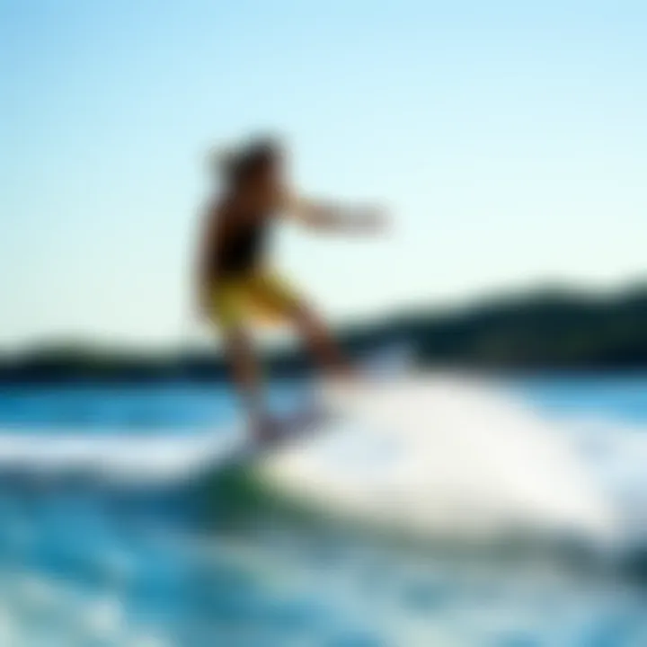 Performance characteristics of wakesurf boards in action