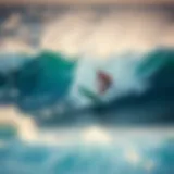 Dynamic view of Morey Mach 9 Bodyboard in action on a wave