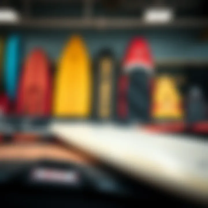 Variety of Surfboard Travel Bag Types Different types of surfboard travel bags on display