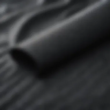 Exploring Wetsuit Fabric Technology A close-up of premium wetsuit fabric showcasing its texture