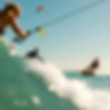 Diverse Kitesurfing Styles Diverse kitesurfing styles showcased