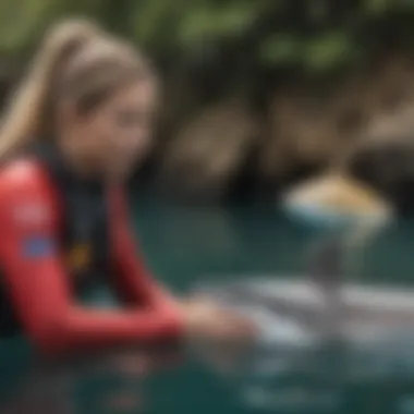 Educational session on marine life conducted by Ocean Ramsey