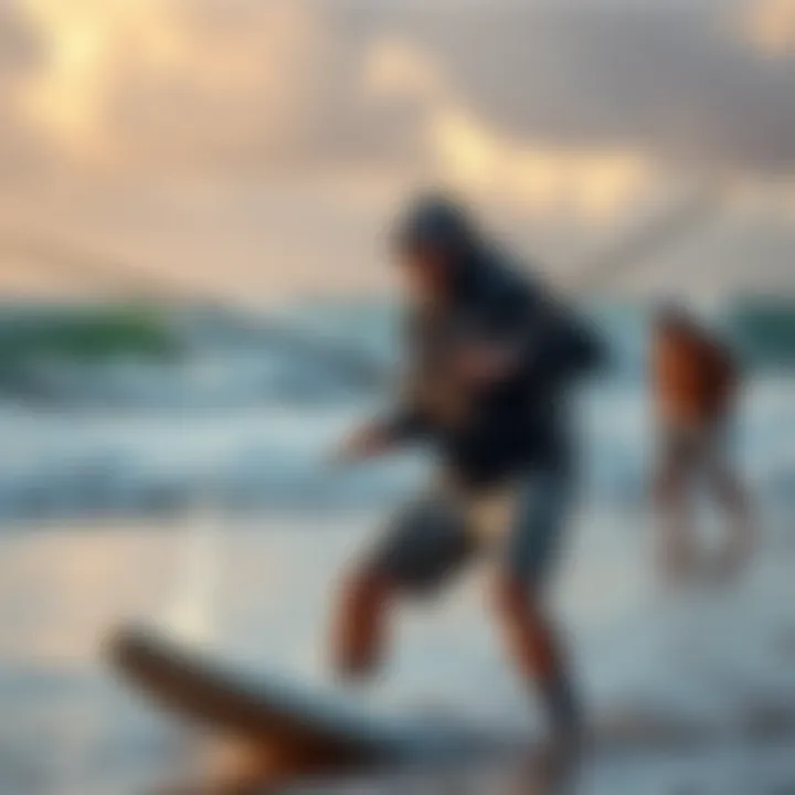 Surf Casting with Offshore Angler Ocean Master Offshore Angler Ocean Master surf casting rod in action on a beach