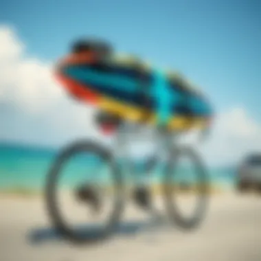 User-friendly design of a surfboard bike rack