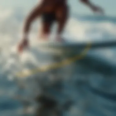 Graph illustrating water pollution levels in different surfing locations