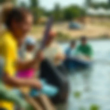 Community Initiatives for Water Preservation Community members participating in a local clean-up and conservation event