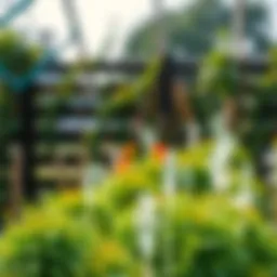 A sustainable garden showcasing water-efficient plants