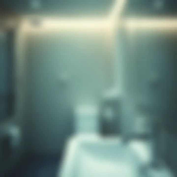 Innovative Water-Saving Fixtures A modern bathroom with water-saving fixtures