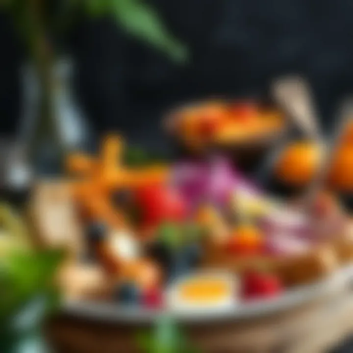 Nutrition Essentials for Muscle Well-being A diverse plate of nutrient-rich foods supporting muscle health.