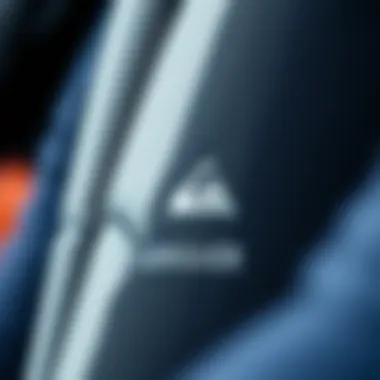 Detailing the Quality of Quiksilver Life Jackets Close-up of Quiksilver life jacket detailing