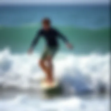 Surfer Adjusting Technique to Wind Changes Surfer adjusting technique to wind changes