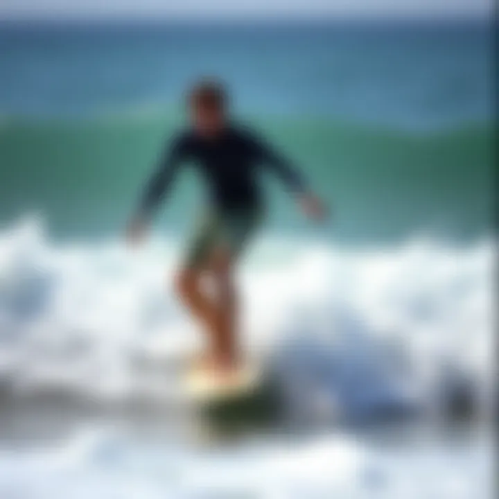 Surfer Adjusting Technique to Wind Changes Surfer adjusting technique to wind changes