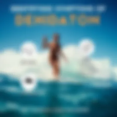 Identifying Symptoms of Dehydration Infographic showing symptoms of dehydration