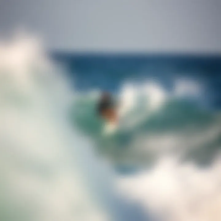 Athlete in Action An athlete executing a flawless maneuver on a wave at the Rip Curl Pro.