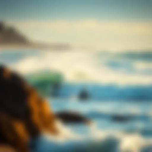 The stunning surf at Bells Beach during the Rip Curl Pro competition.