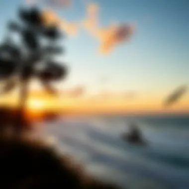 Sunset at Bells Beach A serene sunset over Bells Beach symbolizing the event's connection to nature.