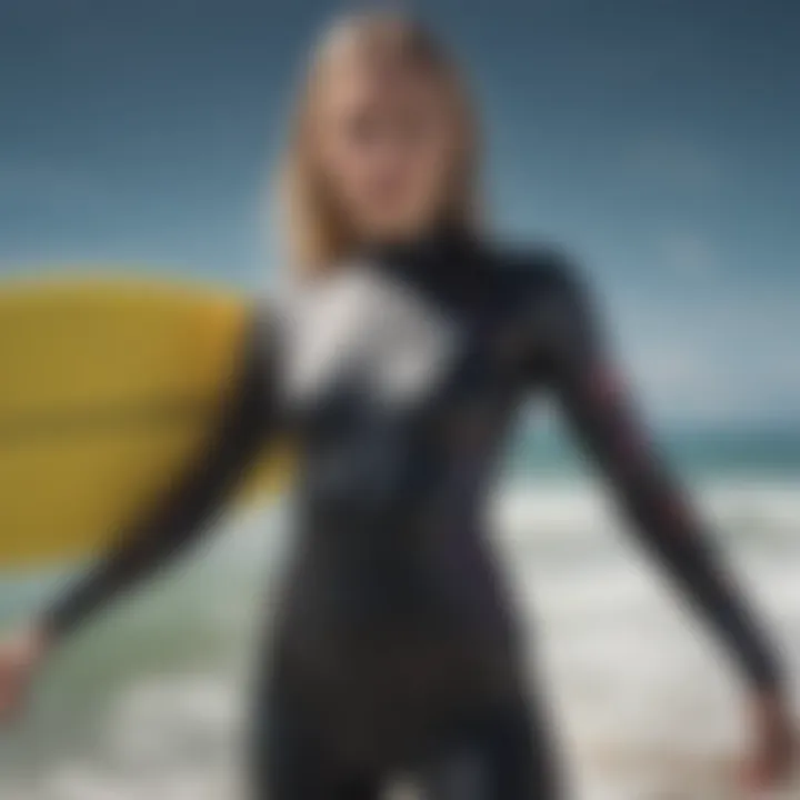 Stylish design features of Roxy wetsuit