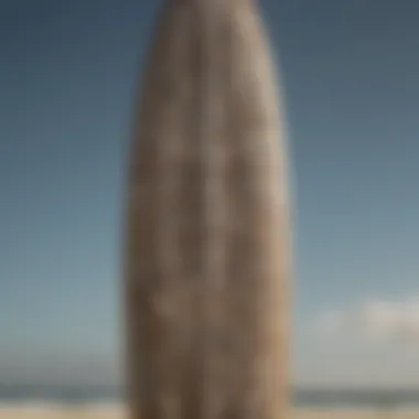 Intricate Design of Saint Laurent Surfboard Luxurious Saint Laurent surfboard showcasing intricate design