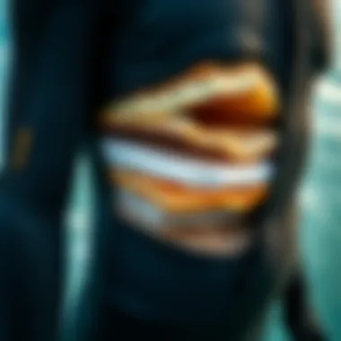 A visual representation of thermal insulation layers within a wetsuit