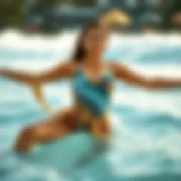 Innovative swimwear design showcasing functionality