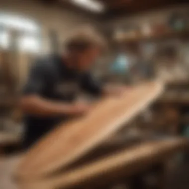 A surfboard shaping workshop filled with creativity