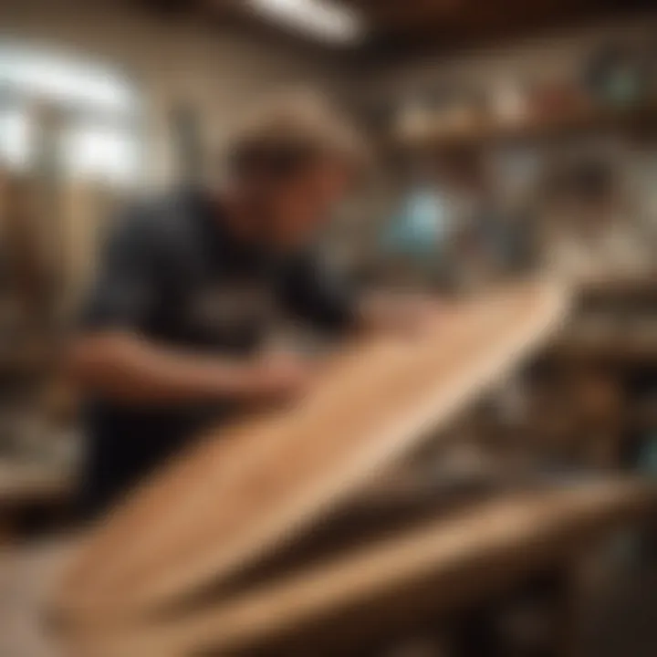 A surfboard shaping workshop filled with creativity