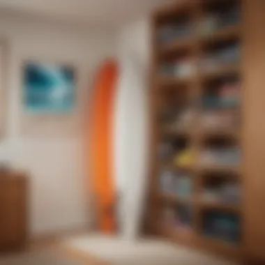 Compact Surfboard Storage Solutions Creative surfboard storage ideas in a compact living space