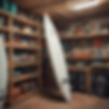 Garage Organization for Surfboard Storage Efficient surfboard organization within a garage setting