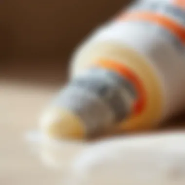 Ingredients in Sunscreen Stick Close-up of sunscreen stick ingredients