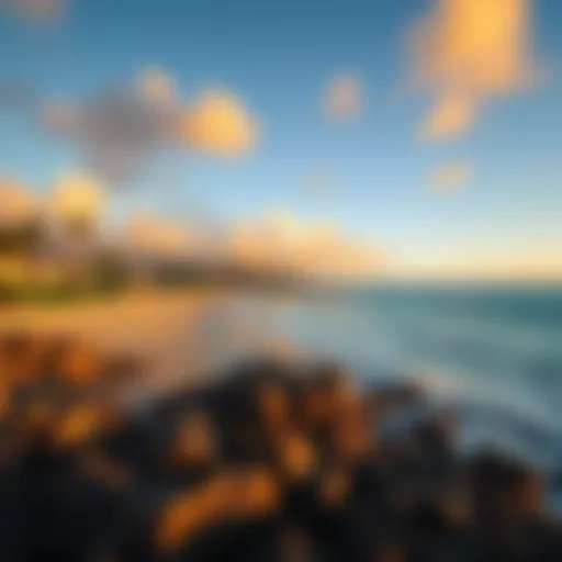 Breathtaking view of Sunset Beach during golden hour