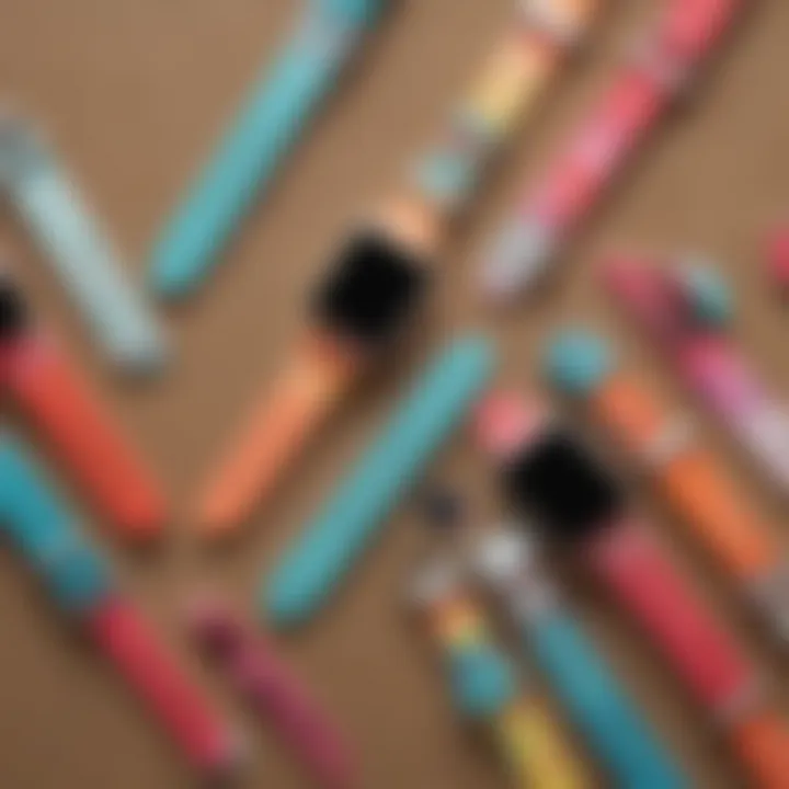 Array of colorful Apple Watch bands designed for surf enthusiasts