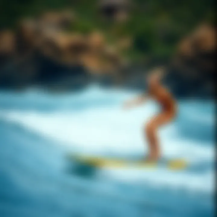 Enhancing Surf Skills with Balance Boards Balance board aiding surf practice