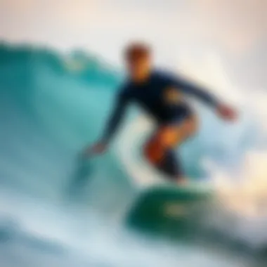 A surfer enjoying a wave, emphasizing the importance of pad performance
