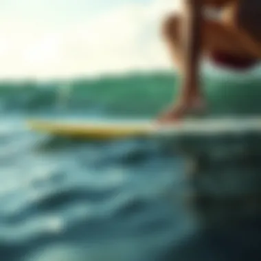 Surfboard Performance and Water Temperature Diagram illustrating the relationship between surfboard material and water temperature