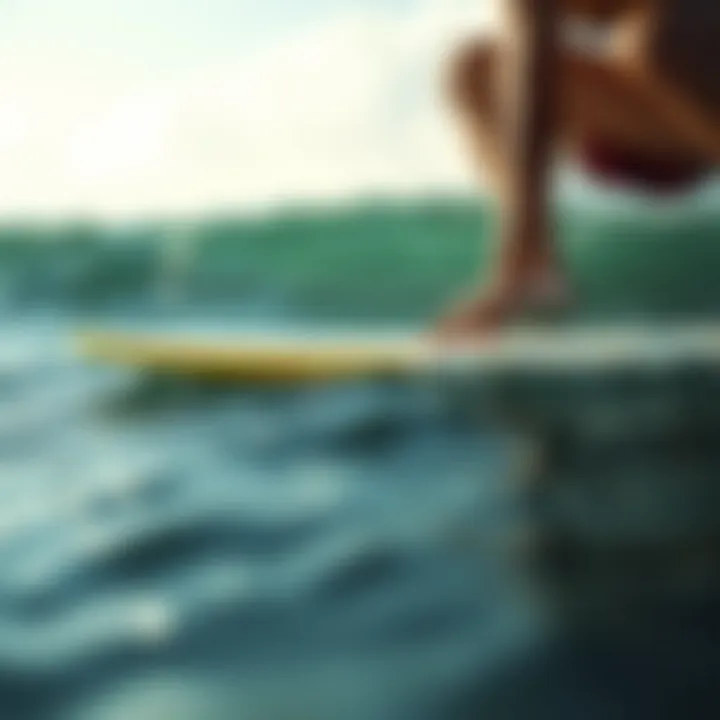 Surfboard Performance and Water Temperature Diagram illustrating the relationship between surfboard material and water temperature