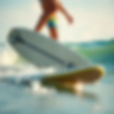 Experience of Surfing with Electric Boards Surfer enjoying electric surfboard on the beach