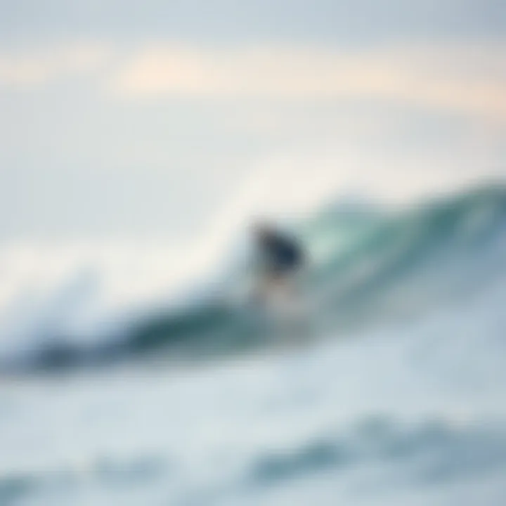 A surfer enjoying a perfect wave, highlighting the joy of accurate forecasts