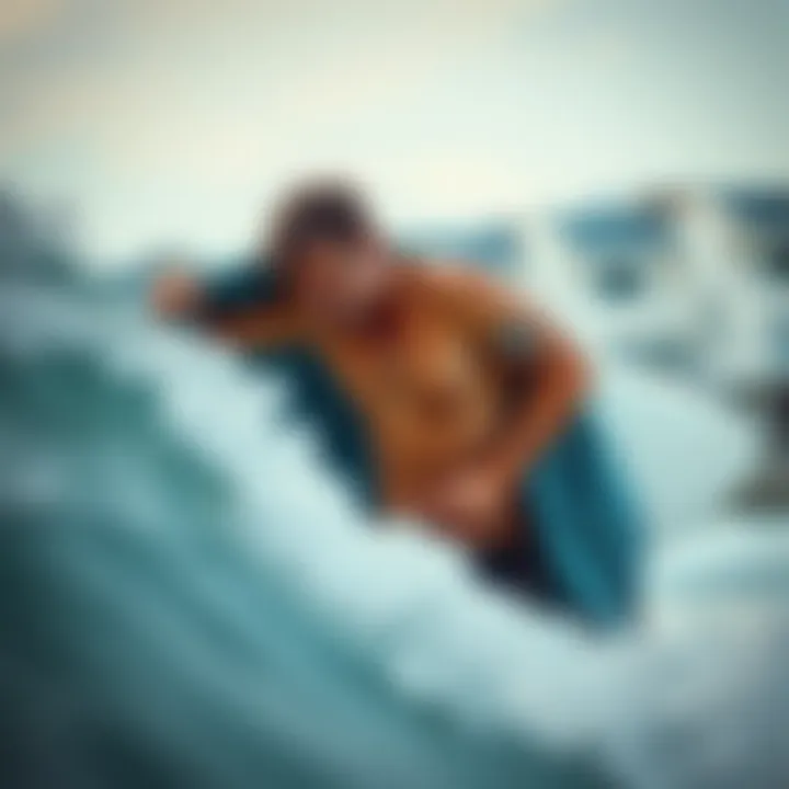 Utilizing a Changing Towel for Discreetness Surfer using a changing towel for privacy