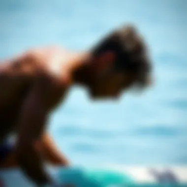 Preventive Stretches for Surfers Illustration of preventive stretches for neck health.