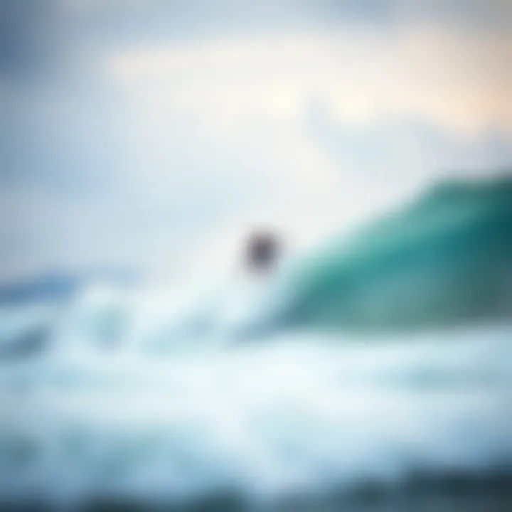 Surfer Riding the Waves at Playa Hermosa Surfer riding a wave at Playa Hermosa