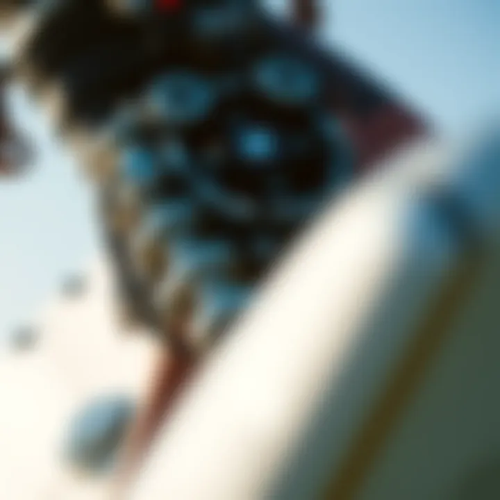 Engineering Insights of Surfing Machines A close-up of a surfing machine's technology, demonstrating its engineering marvel.