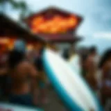 Vibrant surf culture scene at Surfjack