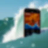 Screenshot of Surfline app interface showing real-time surf conditions