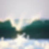 Majestic waves crashing at Puerto Escondido beach