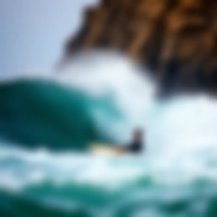 Surfers Riding the Waves at Salt Creek Surfers riding the powerful waves at Salt Creek