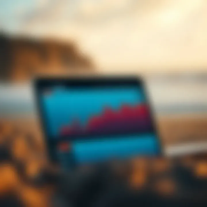 Graph displaying surf forecasts provided by Surfline app