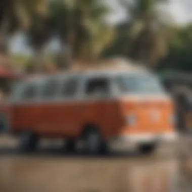 Thalia Vans in Surf Community Thalia surf vans in a vibrant surf community gathering